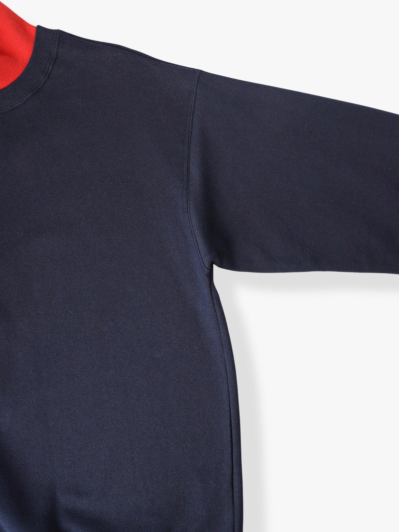 High Neck Sweat Shirt 詳細画像 navy 2