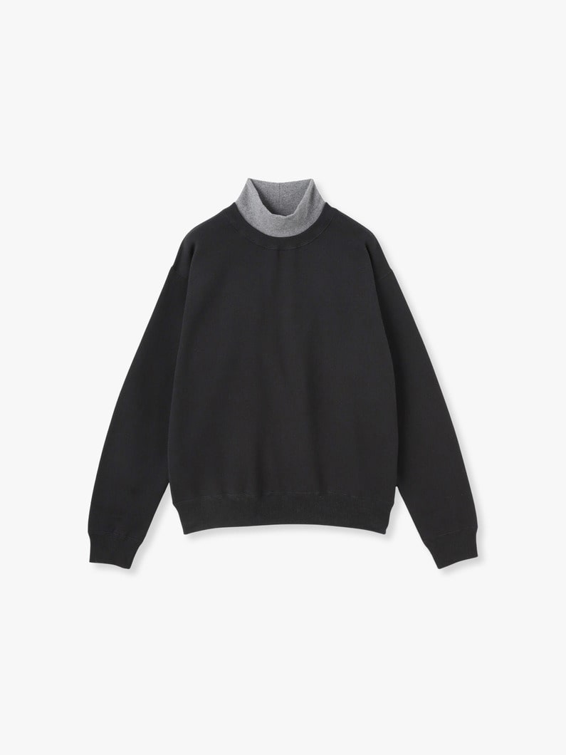 High Neck Sweat Shirt 詳細画像 black