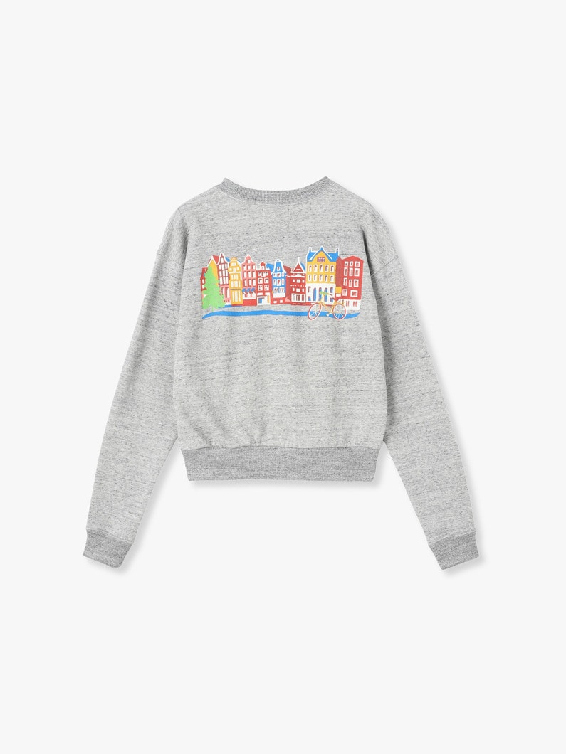 Amsterdam Print Sweat Shirt 詳細画像 gray 1