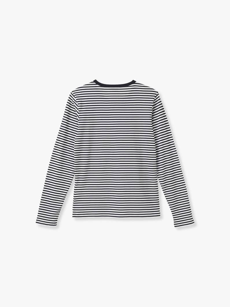 Classic Striped Crew Neck Long Sleeve Tee 詳細画像 other 1