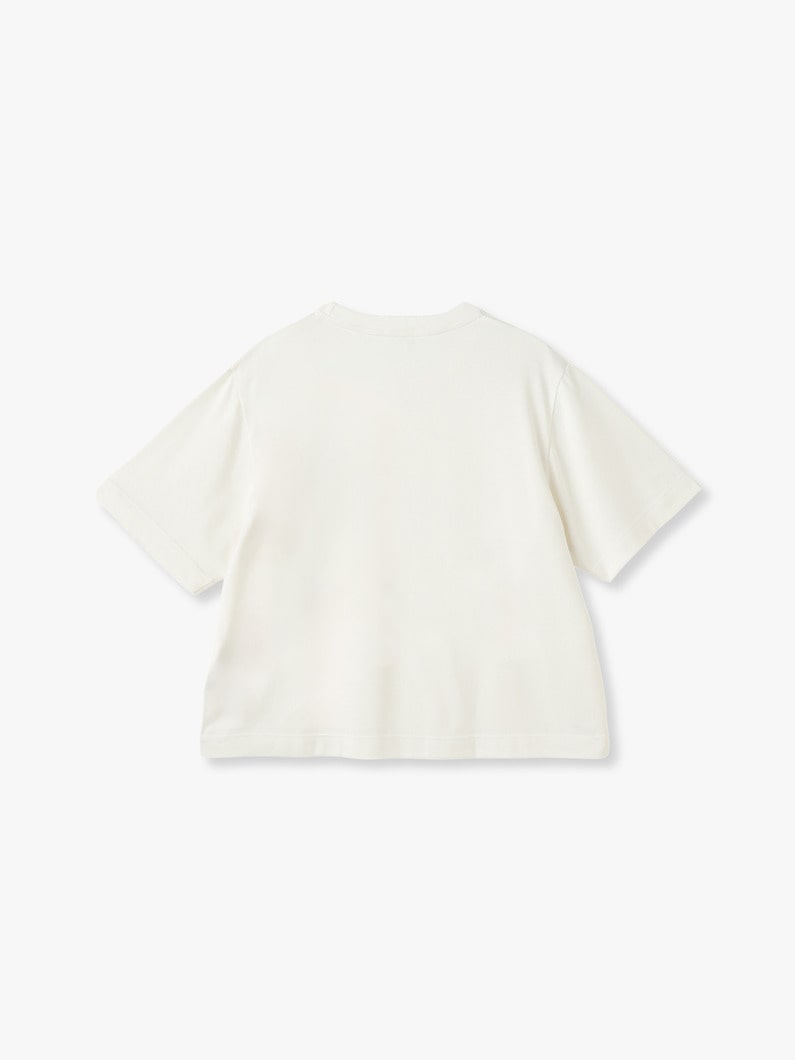 Boxy Silk Tee 詳細画像 white 1