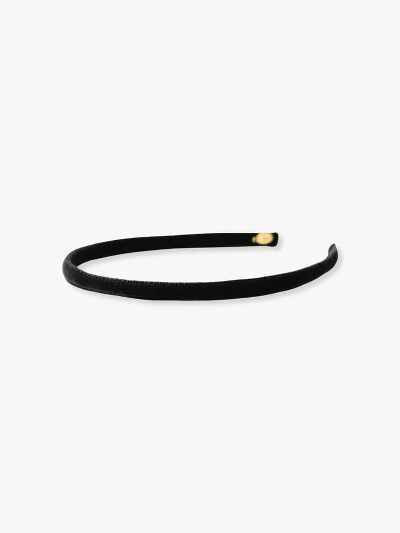 Velvet Skinny Headband 詳細画像 black 1