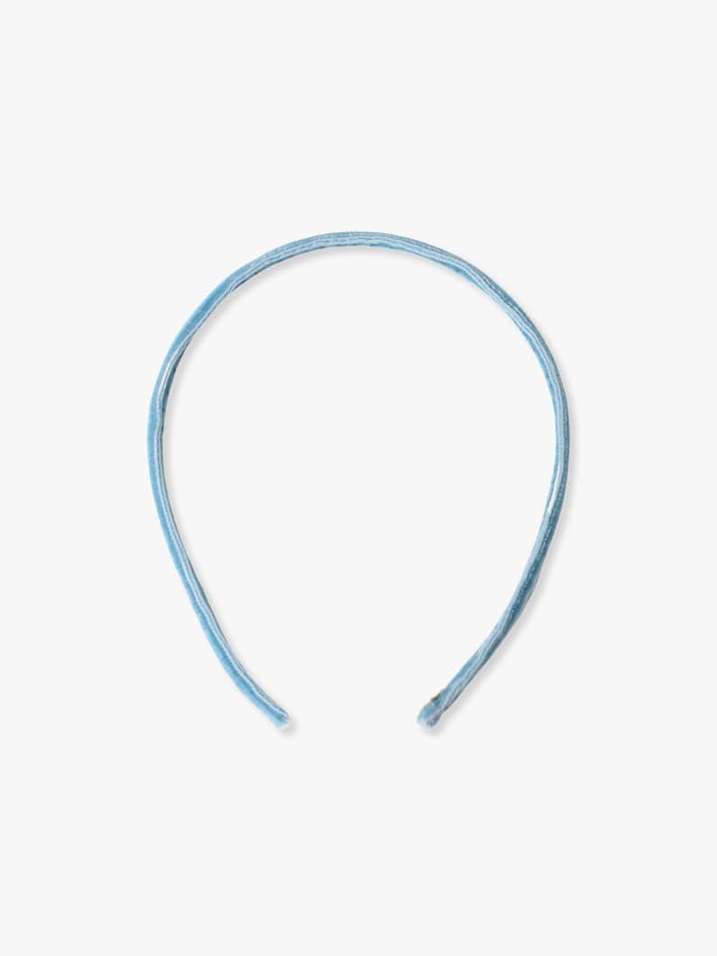 Velvet Skinny Headband 詳細画像 light blue 1