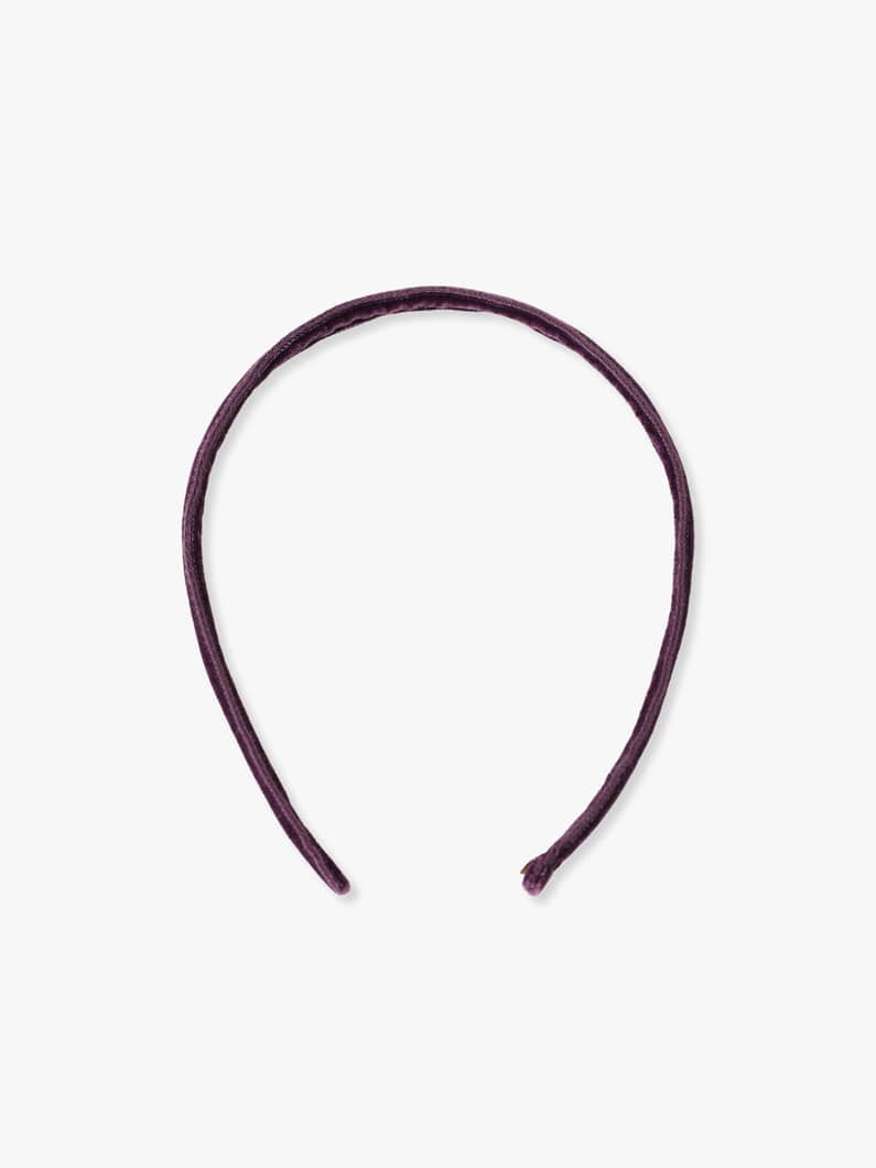 Velvet Skinny Headband 詳細画像 purple