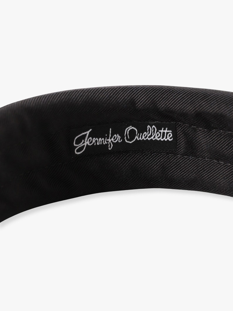 Satin Padded Headband 詳細画像 black 2