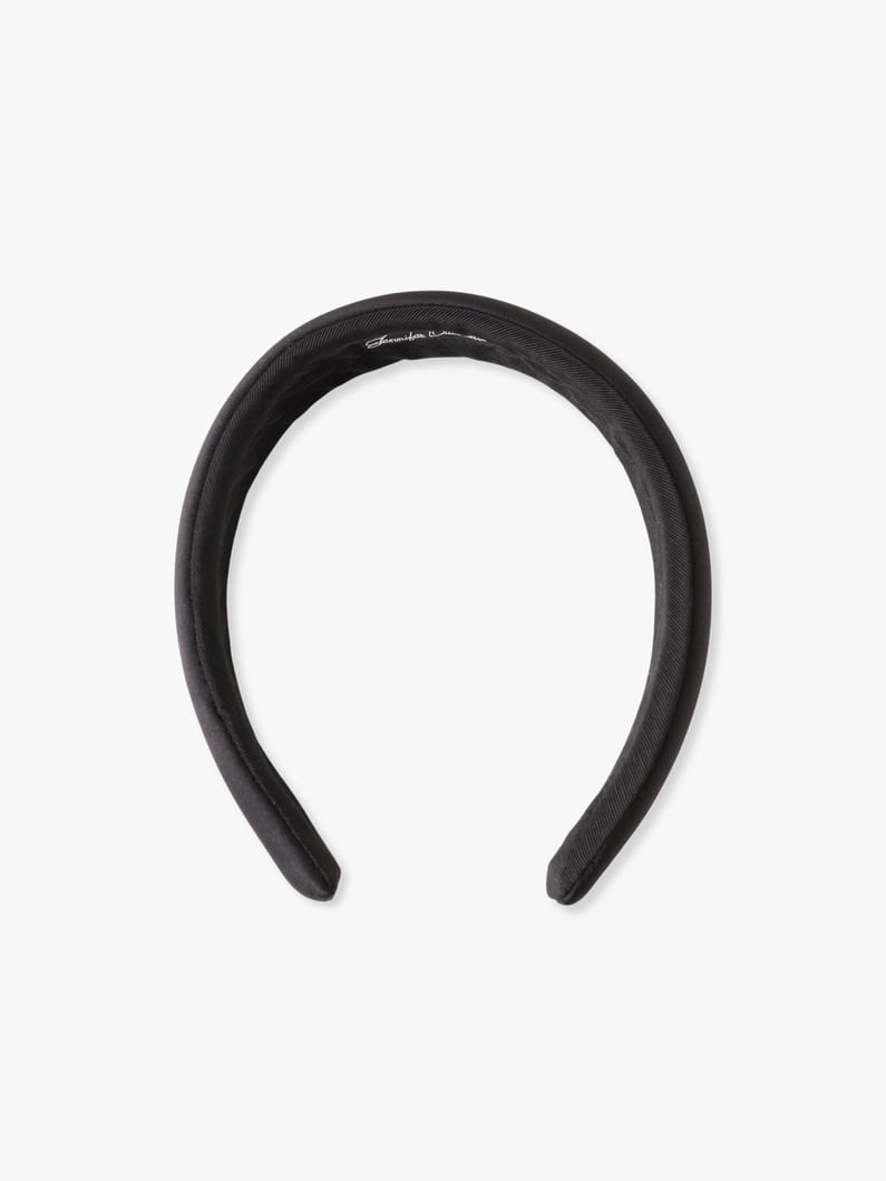 Satin Padded Headband 詳細画像 black 1