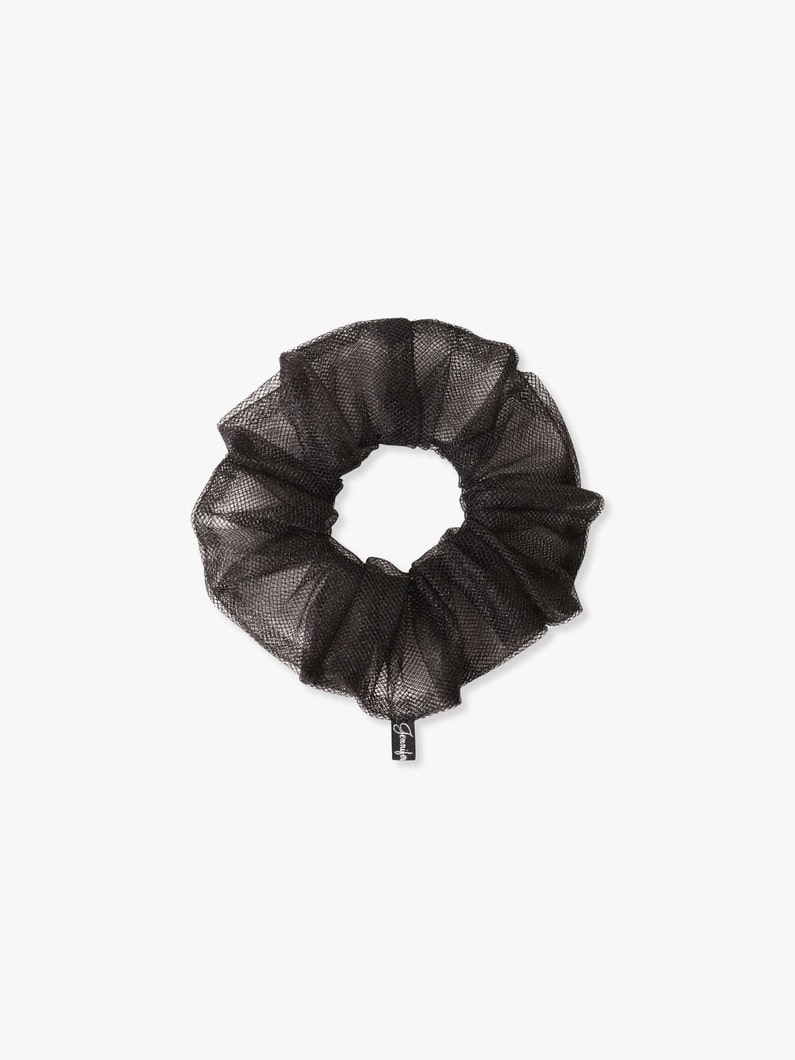 Metallic Tulle Scrunchies 詳細画像 black 2