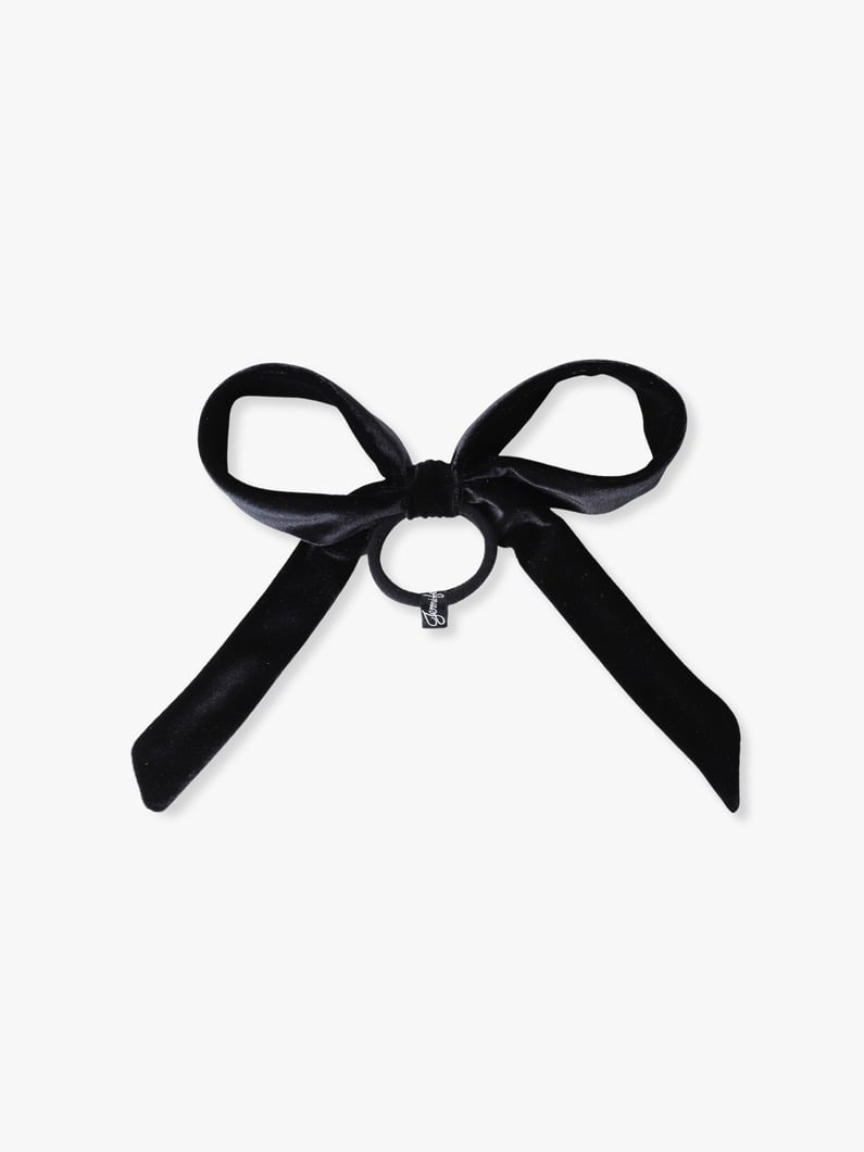 Velvet Floppy Bow Pony 詳細画像 black