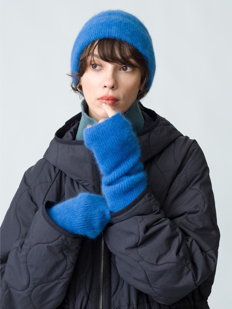 Fox Cashmere Knit Gloves | グローブ 詳細画像 blue 1