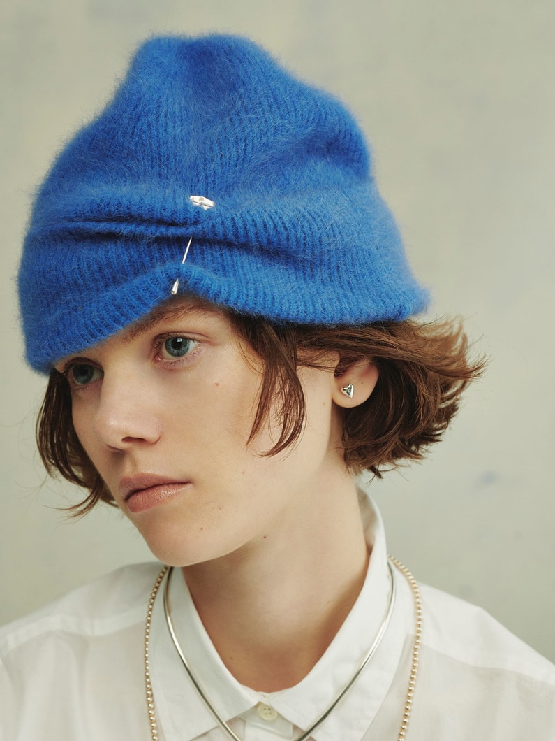 Fox Cashmere Knit Cap | キャップ 詳細画像 blue 3