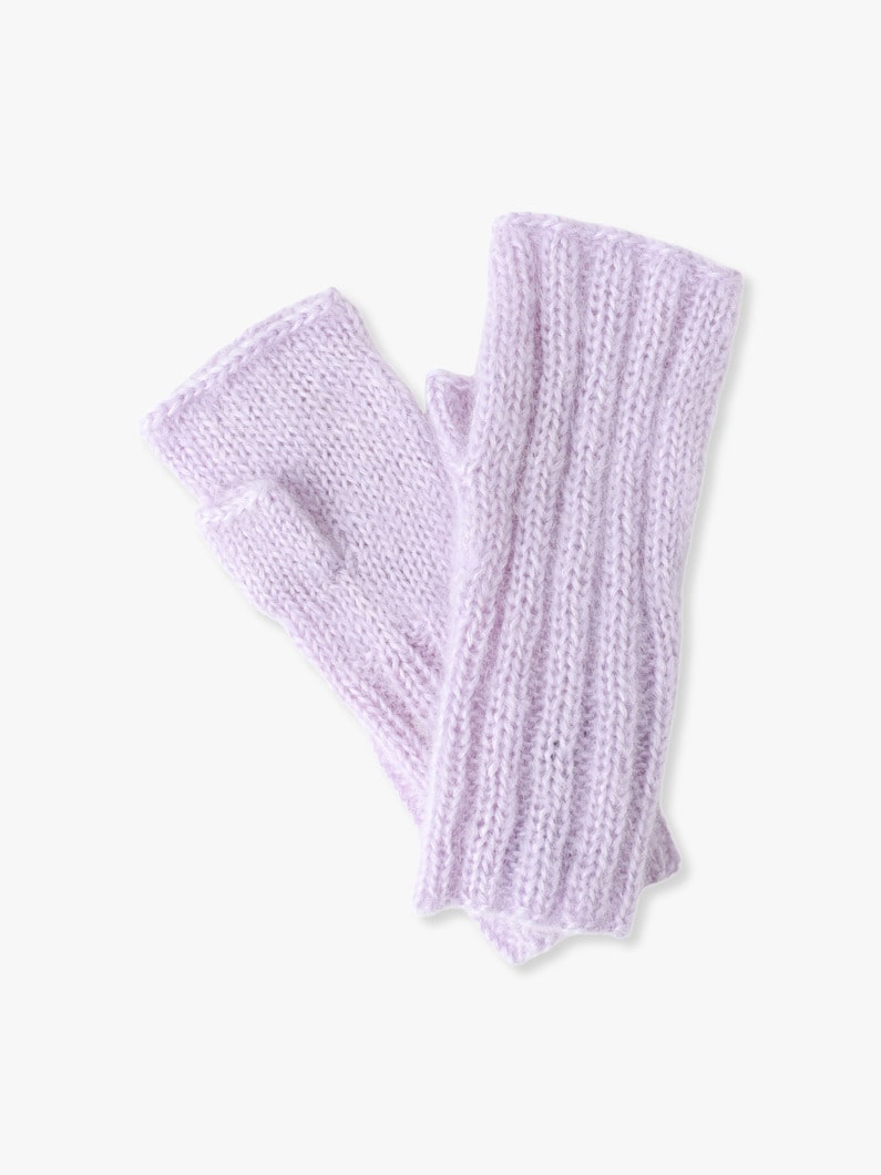 Knit Hand Warmers | ハンドウォーマー 詳細画像 purple