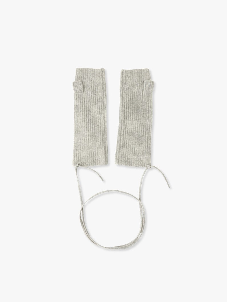 Noelle Knit Arm Warmer (green/light gray) 詳細画像 green 1