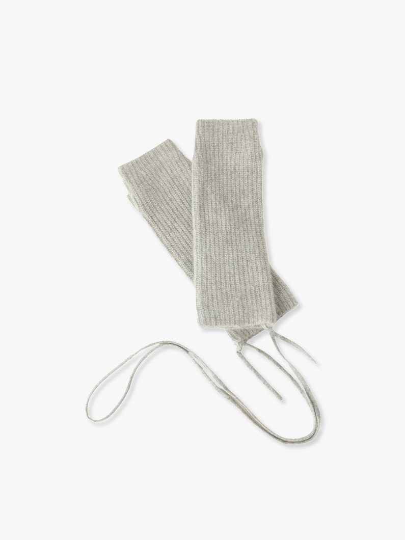 Noelle Knit Arm Warmer (green/light gray) 詳細画像 light gray