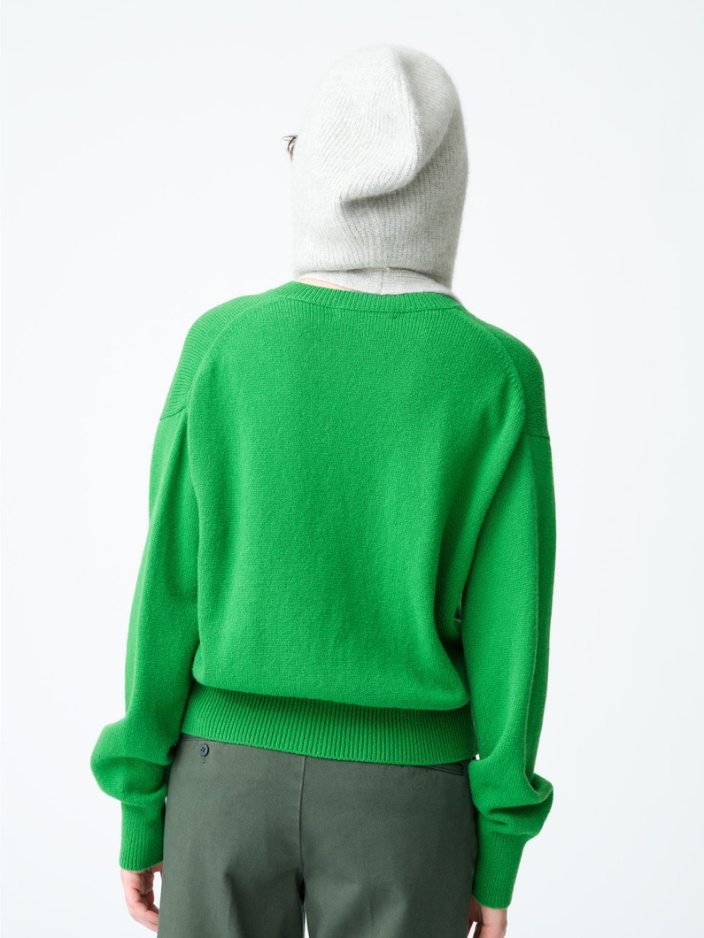 Laura Hoodie Scarf (green/light gray) 詳細画像 light gray 3