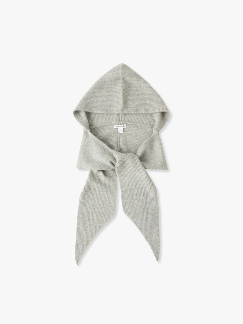 Laura Hoodie Scarf (green/light gray) 詳細画像 light gray 6