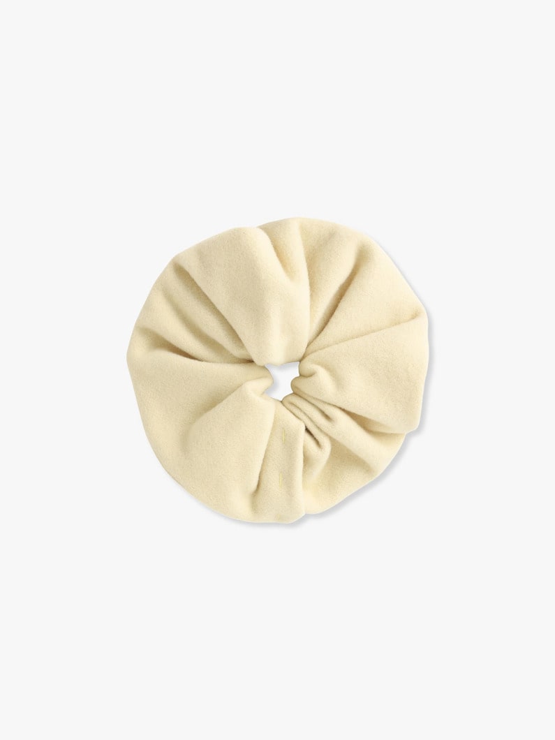 Wool Scrunchie (ivory/gray) 詳細画像 ivory 2