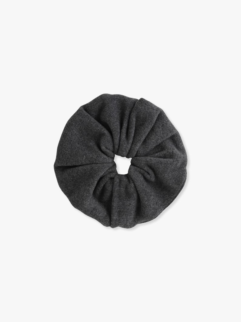 Wool Scrunchie (ivory/gray) 詳細画像 gray