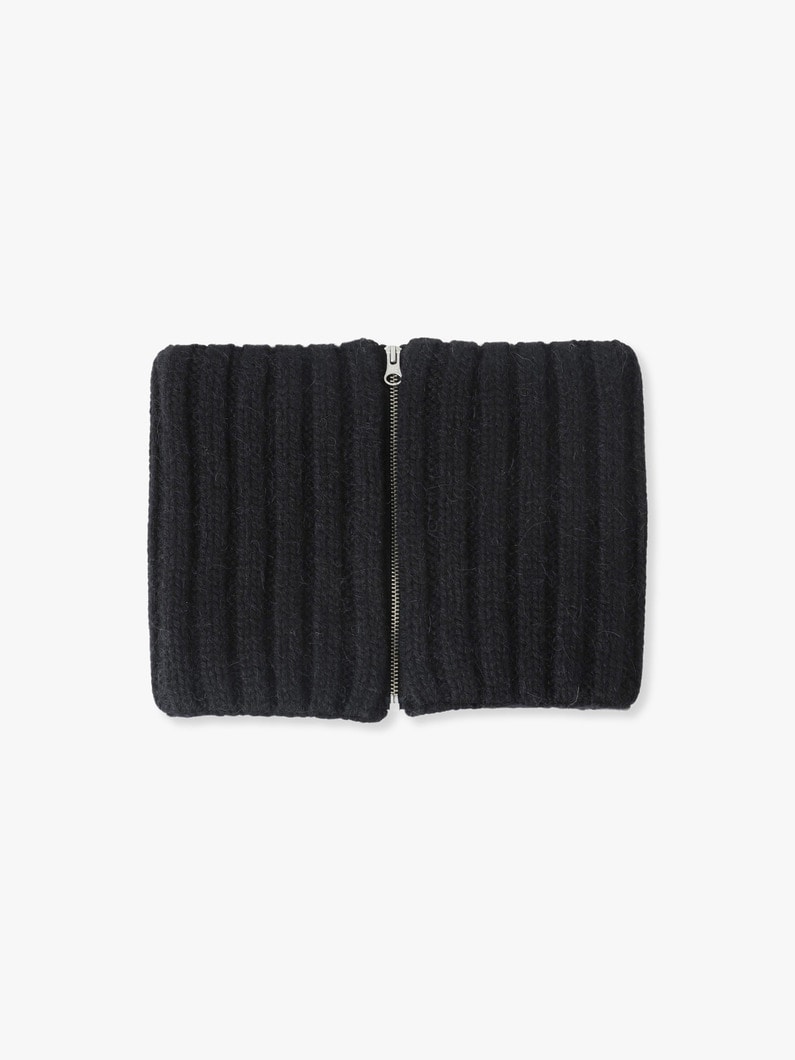 Alpaca Wool Knit Neck Warmer | ネックウォーマー 詳細画像 black