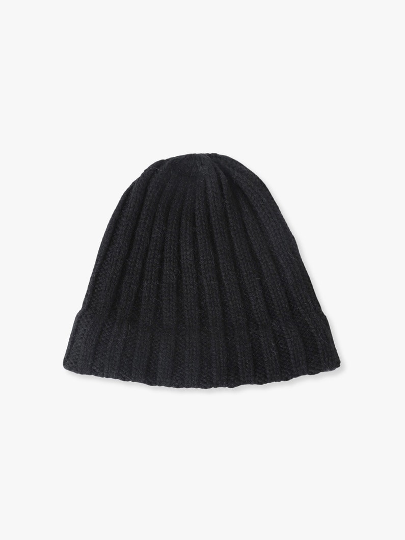 Alpaca Wool Knit Cap | キャップ 詳細画像 black