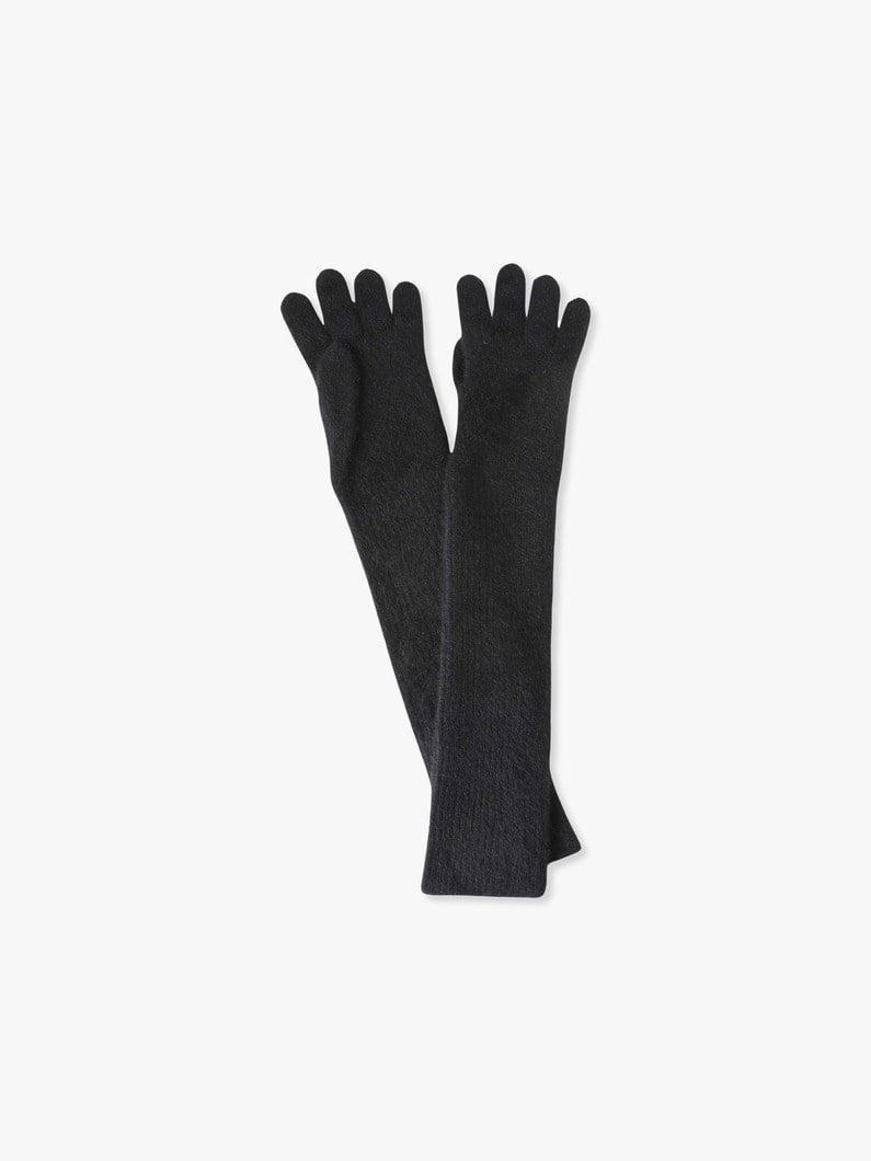 Baby Cashmere Kniit Long Glove | グローブ 詳細画像 black 1