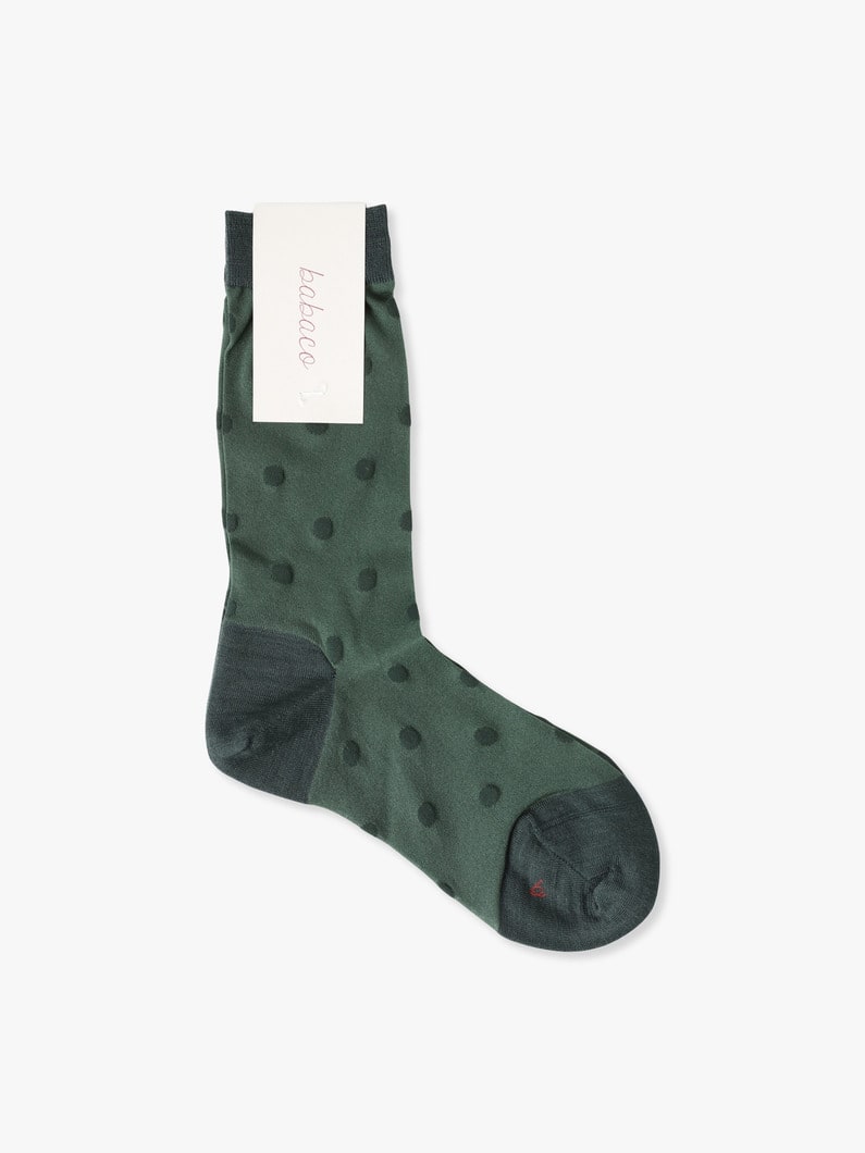 Sheer Dot Socks【ソックス】 詳細画像 dark green 1