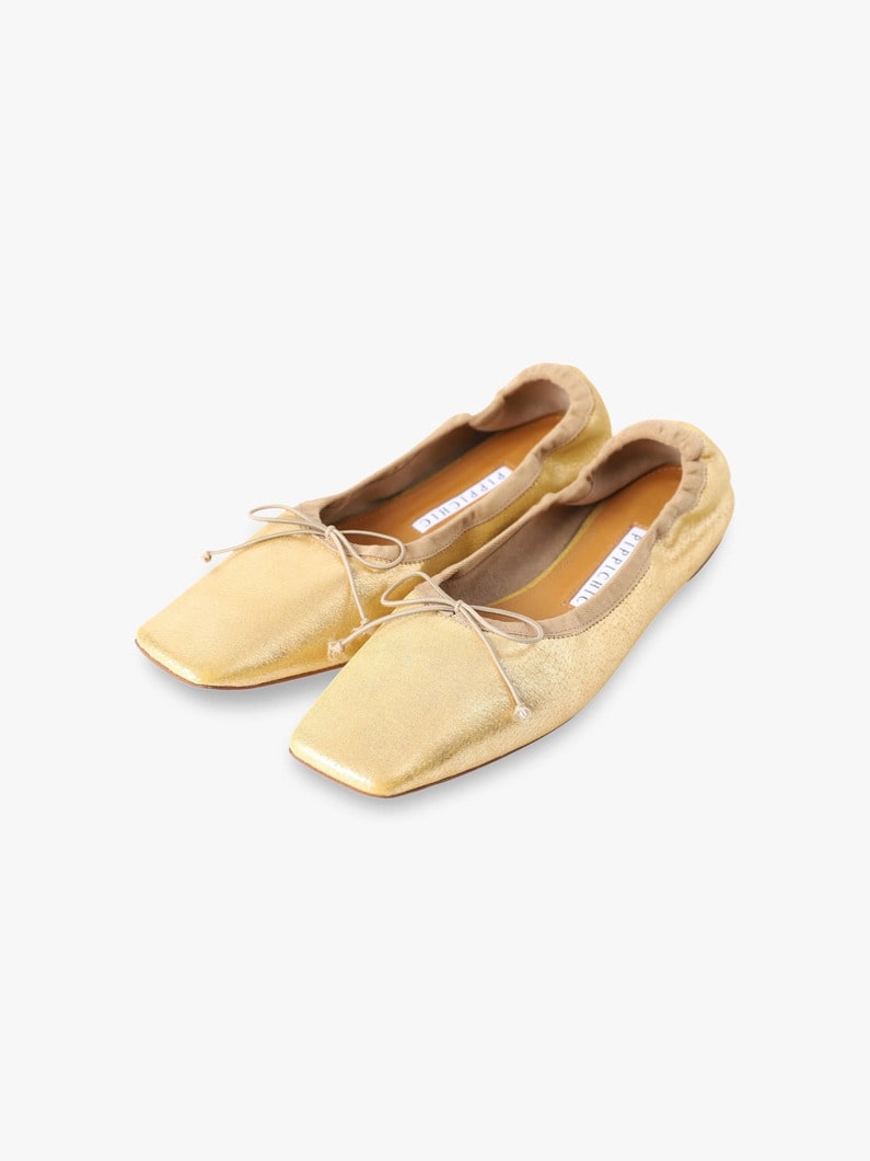 Soft Amber Ballet Shoes (pink/gold/black) 詳細画像 gold 1