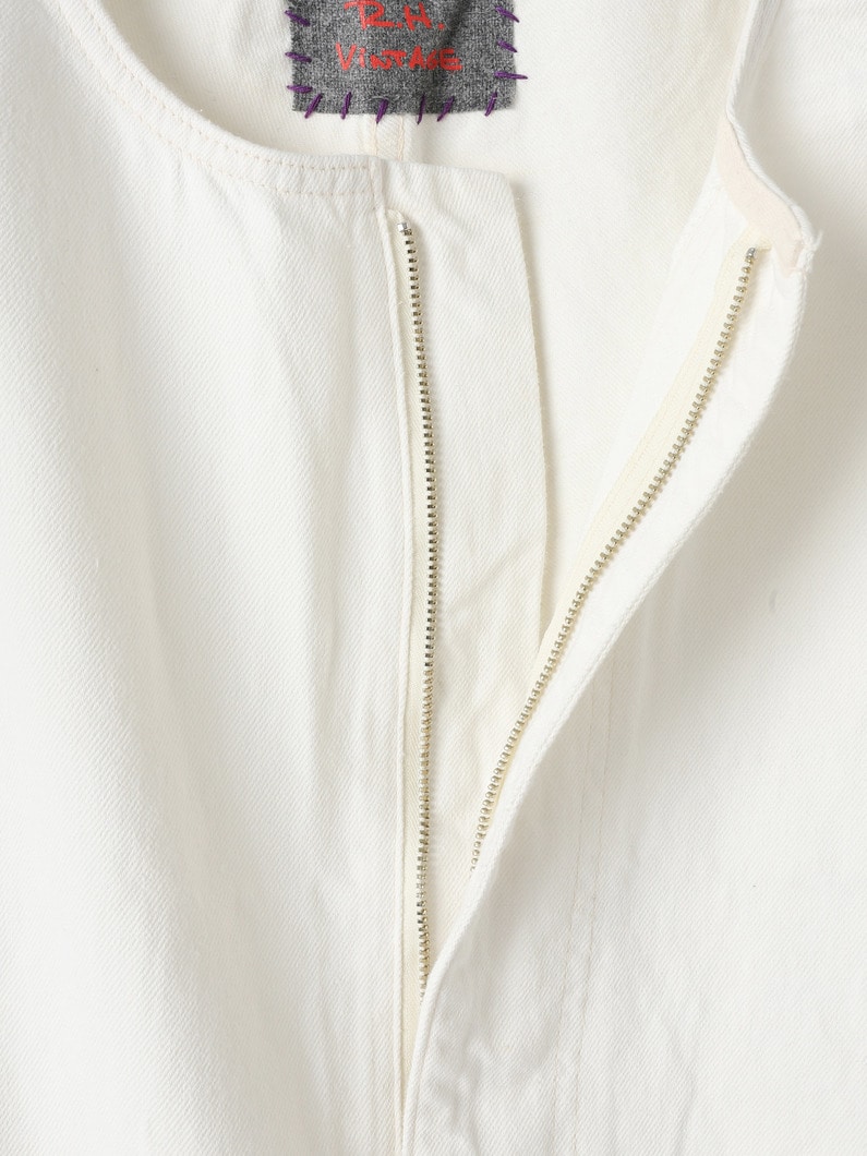 White Hemp Denim All in One 詳細画像 white 4