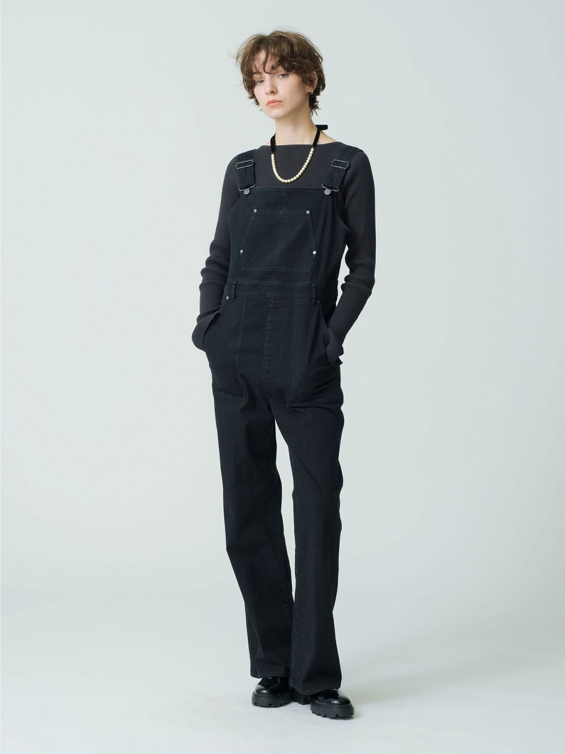 Organic Cotton Denim All in One 詳細画像 black