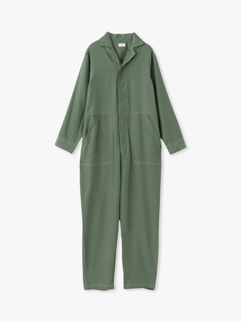 Cupro Vintage Jumpsuit 詳細画像 green 4