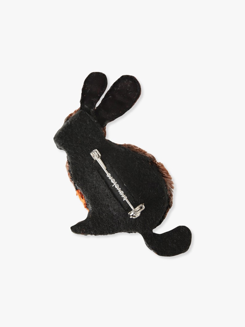 Happy Rabbit Brooch【ブローチ】 詳細画像 brown 1