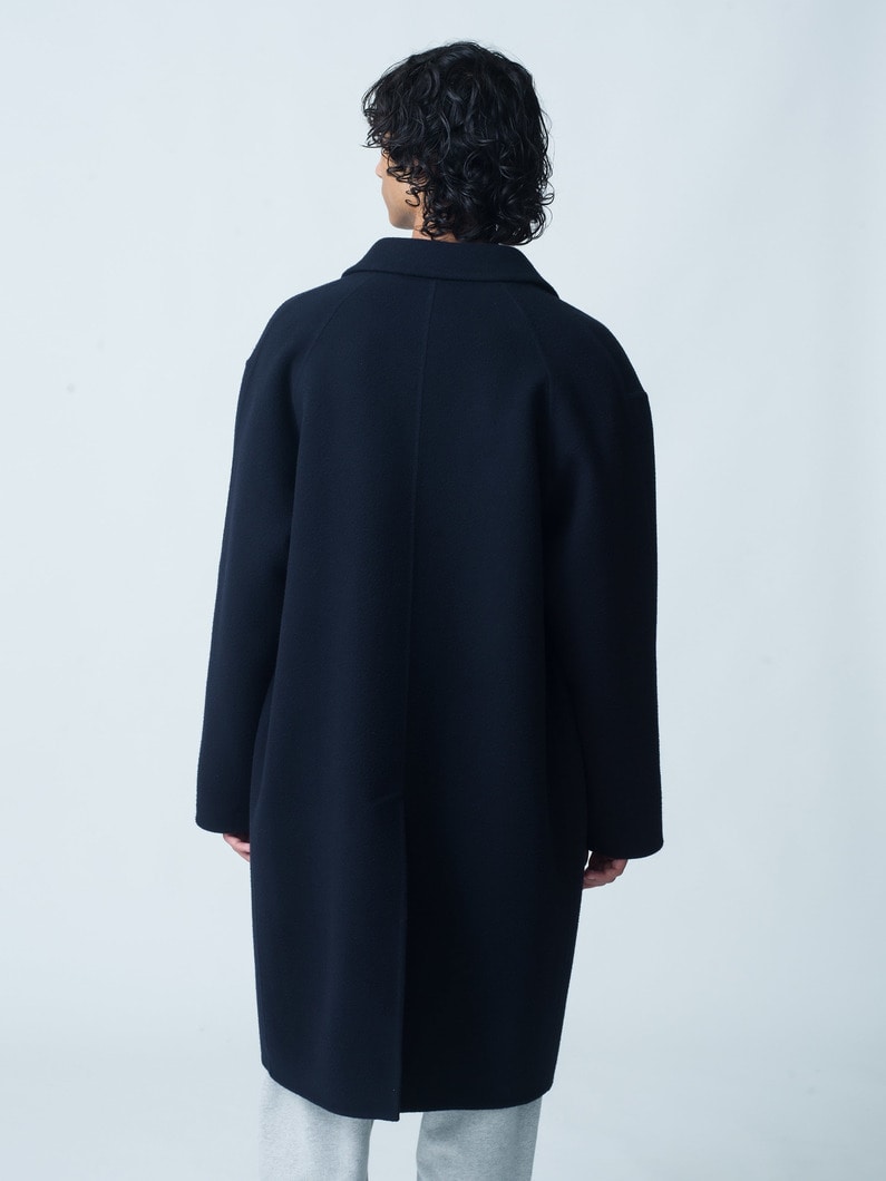 Balmacaan Rever Coat 詳細画像 navy 2