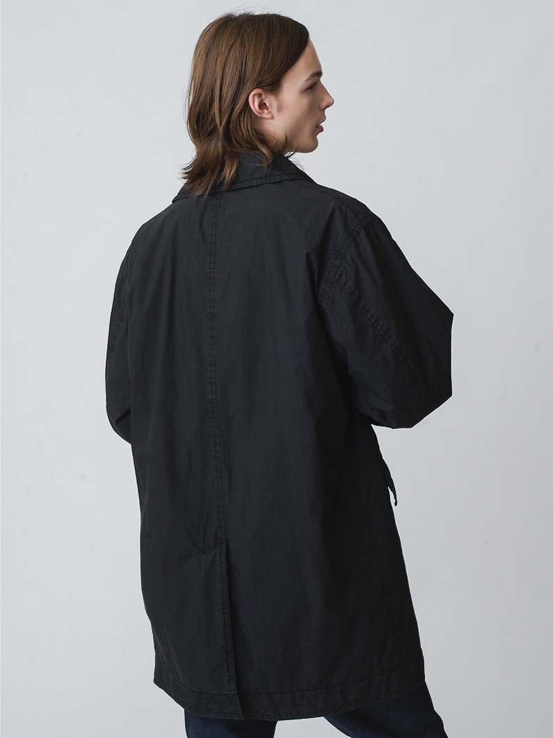 Cotton Nylon Typewriter Soutien Collar Coat 詳細画像 black 3