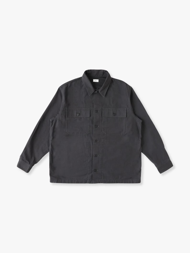 Military Shirt Jacket 詳細画像 charcoal gray 2