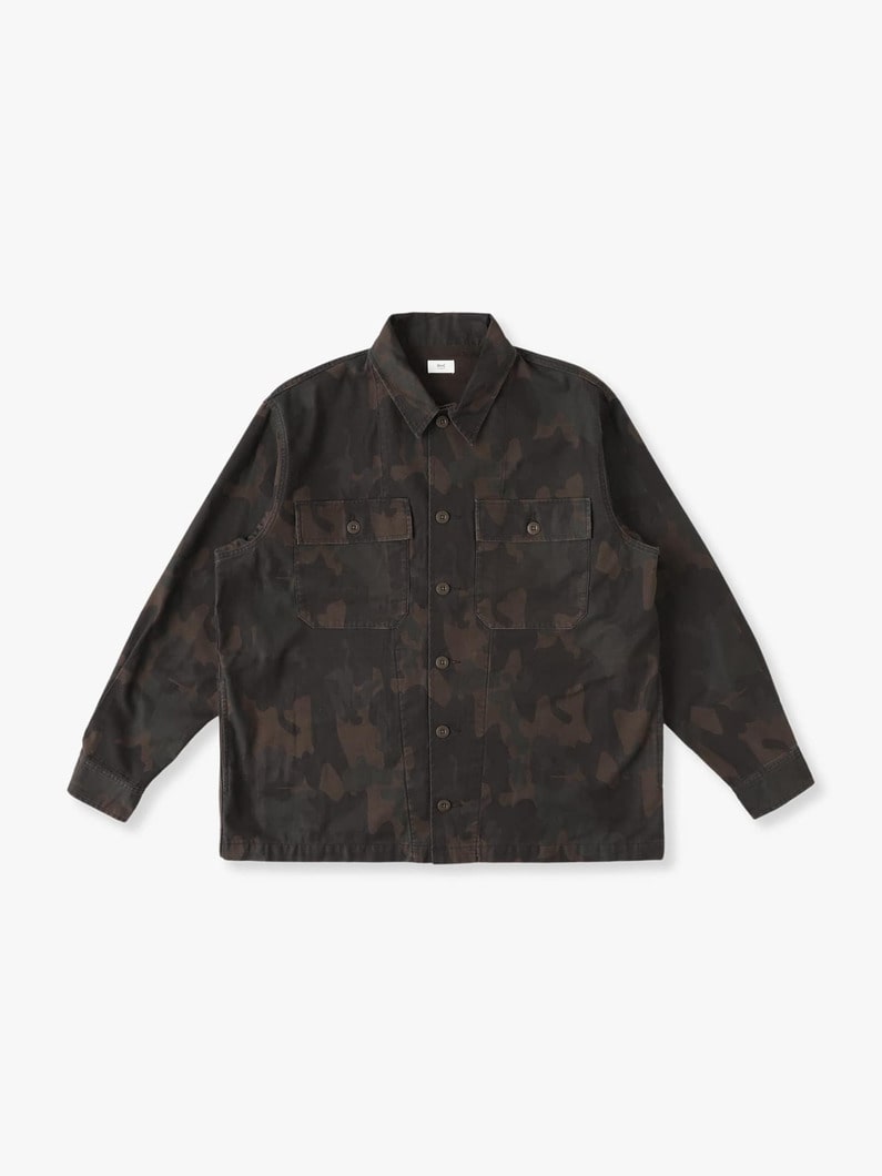 Military Shirt Jacket 詳細画像 camo 2