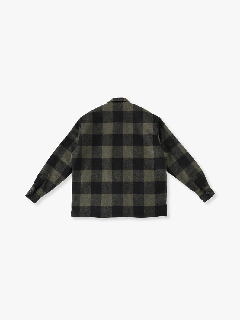 Wool Checked CPO Shirt Jacket | ジャケット 詳細画像 beige 1