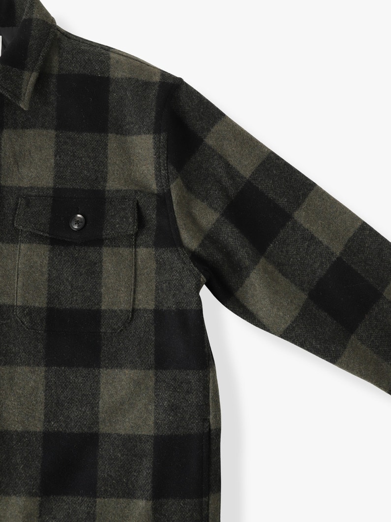 Wool Checked CPO Shirt Jacket | ジャケット 詳細画像 beige 2