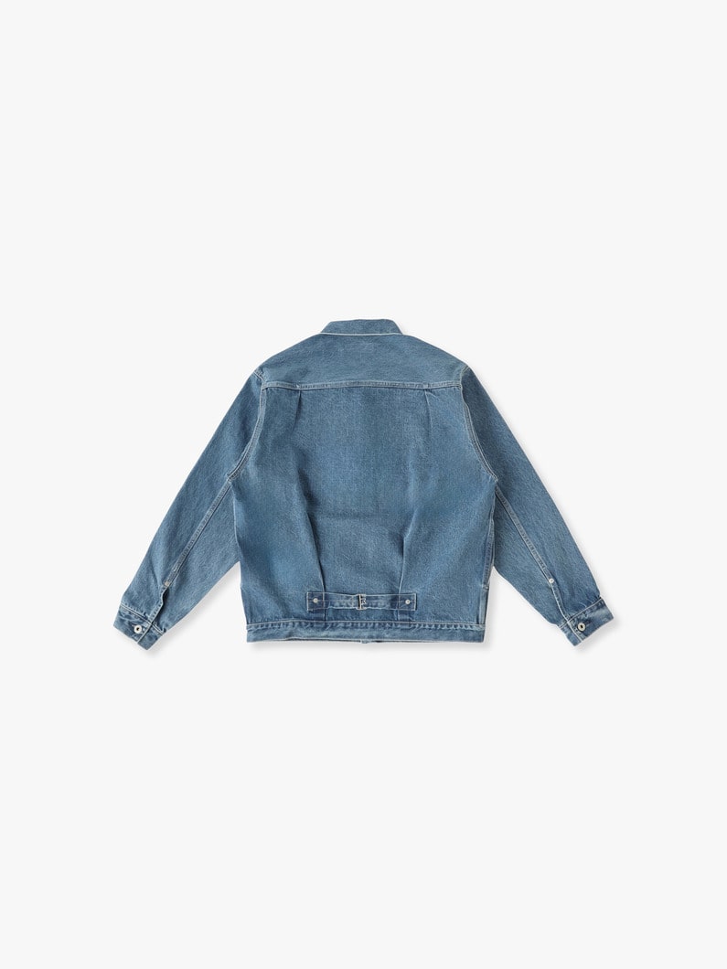 Cowboy Washed Organic Cotton Denim Jacket 詳細画像 faded blue 1