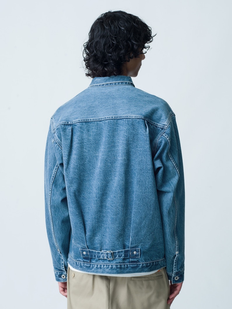 Cowboy Washed Organic Cotton Denim Jacket 詳細画像 faded blue 2