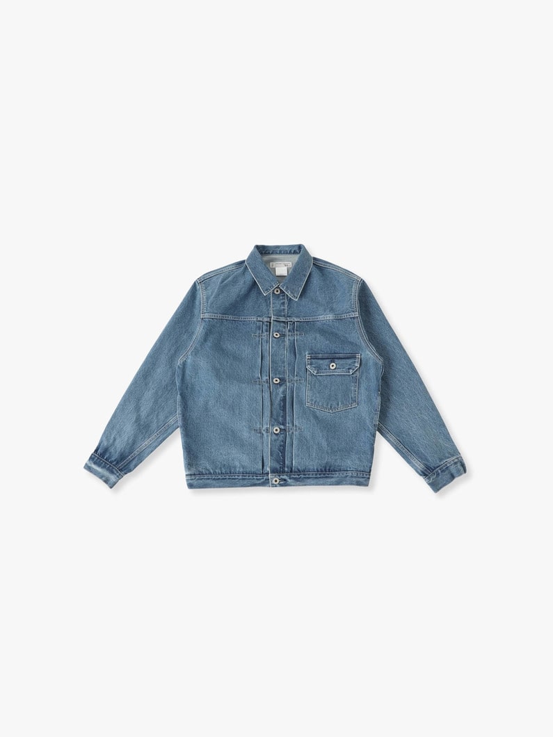 Cowboy Washed Organic Cotton Denim Jacket 詳細画像 faded blue 3