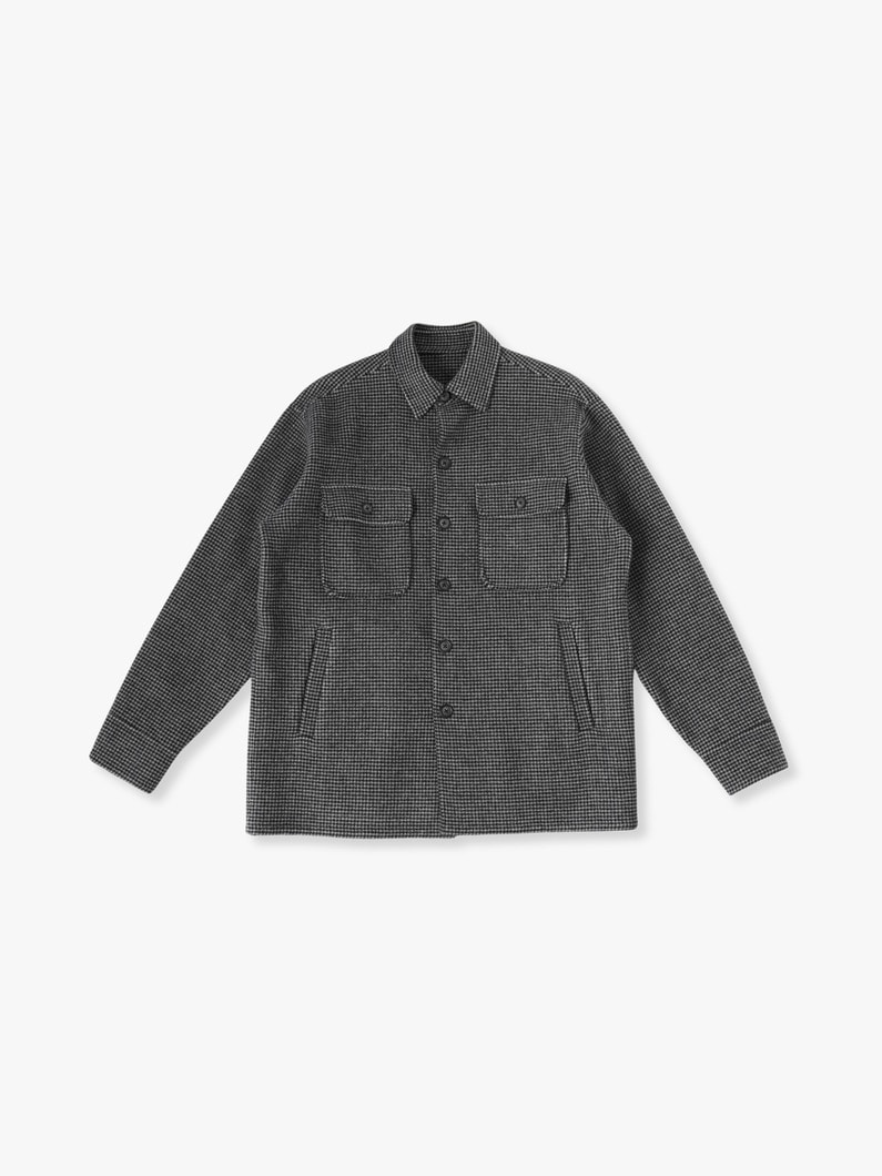 Houndstooth Rever Shirt 詳細画像 black 1