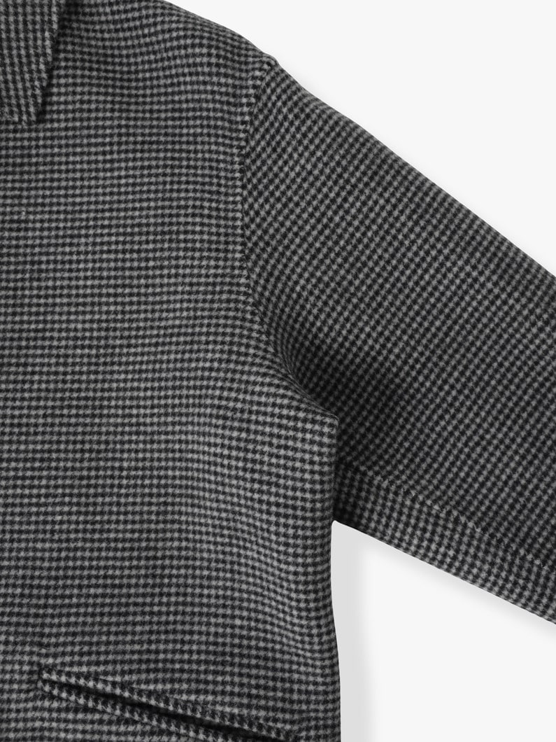 Houndstooth Rever Zip Blouson 詳細画像 black 2