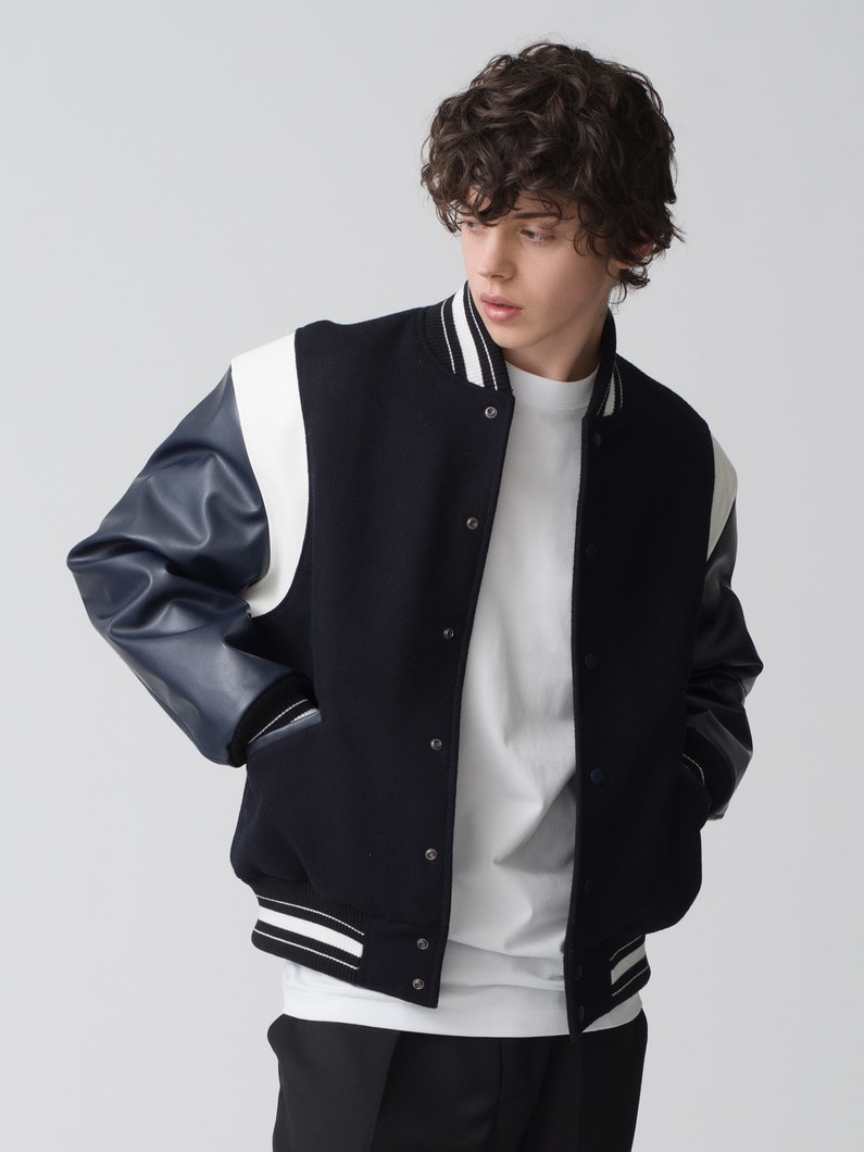 Sayonara Varsity Jacket 詳細画像 navy 1