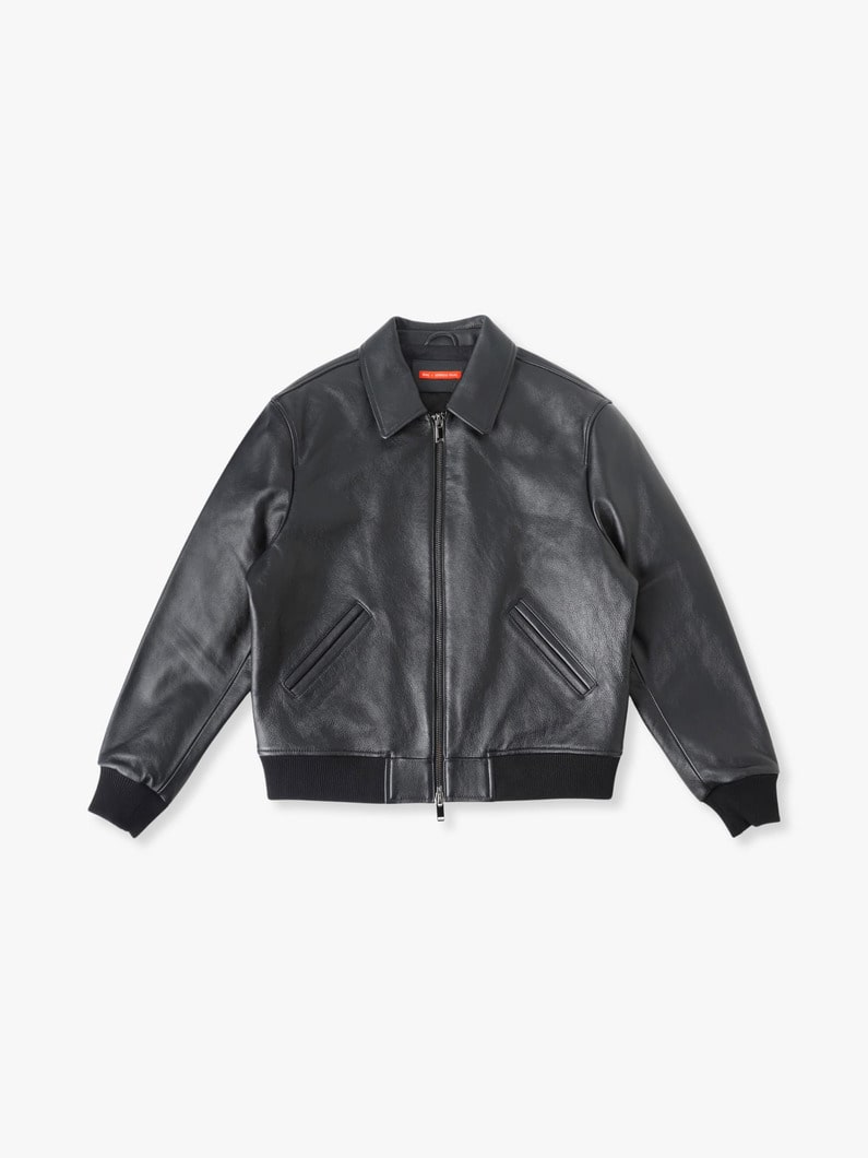 Leather Bomber Jacket | ジャケット 詳細画像 black 4