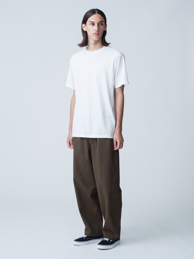 Wide Fit Twill Pants 詳細画像 olive 2