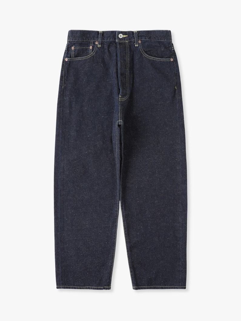 Cotton Hemp Wide Fit Denim Pants 詳細画像 indigo 1