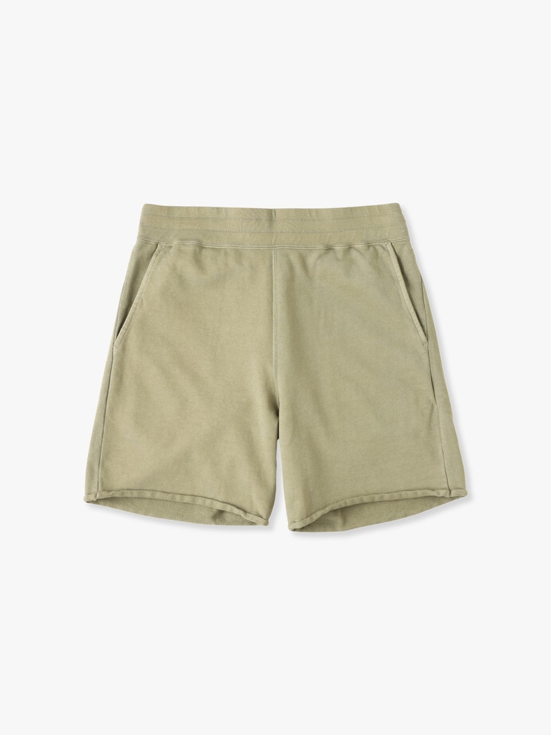 Corcoran Terry Wide Fit Sweat Shorts 詳細画像 olive