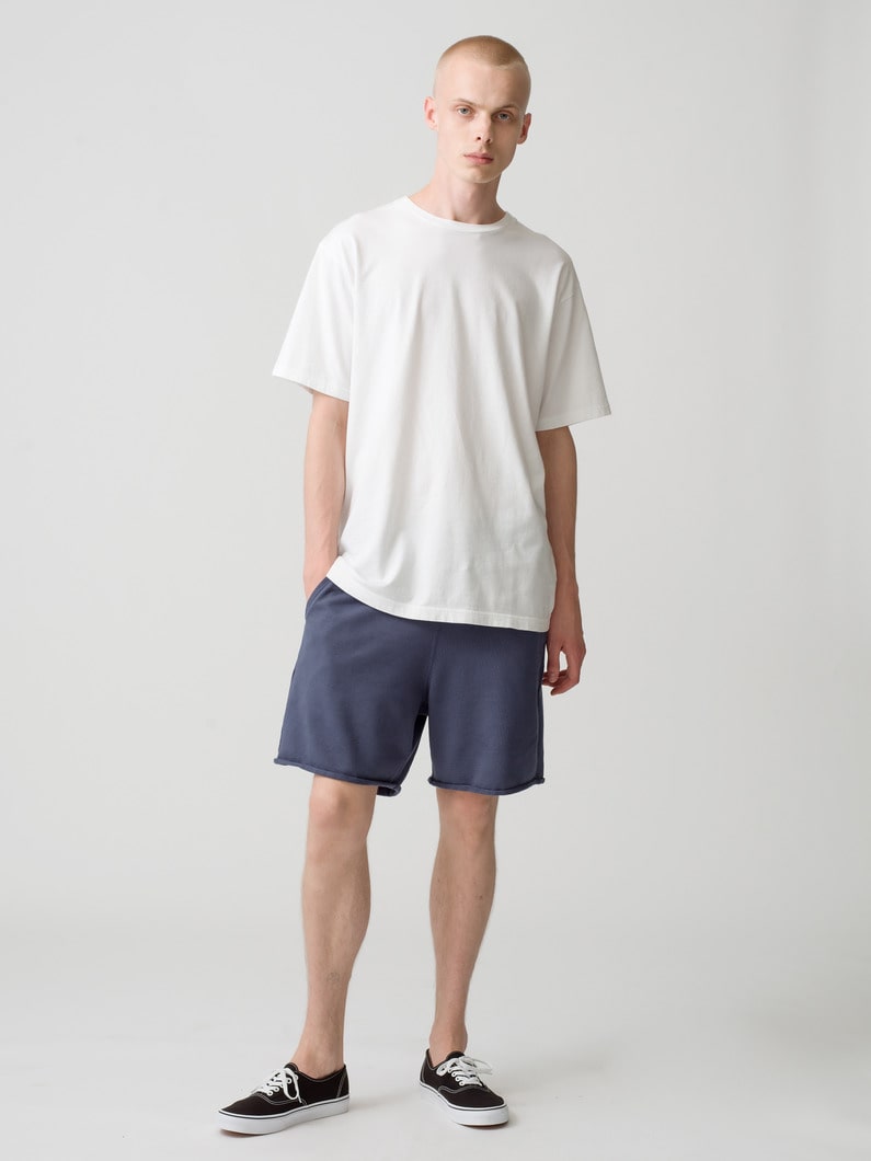 Corcoran Terry Wide Fit Sweat Shorts 詳細画像 navy 2