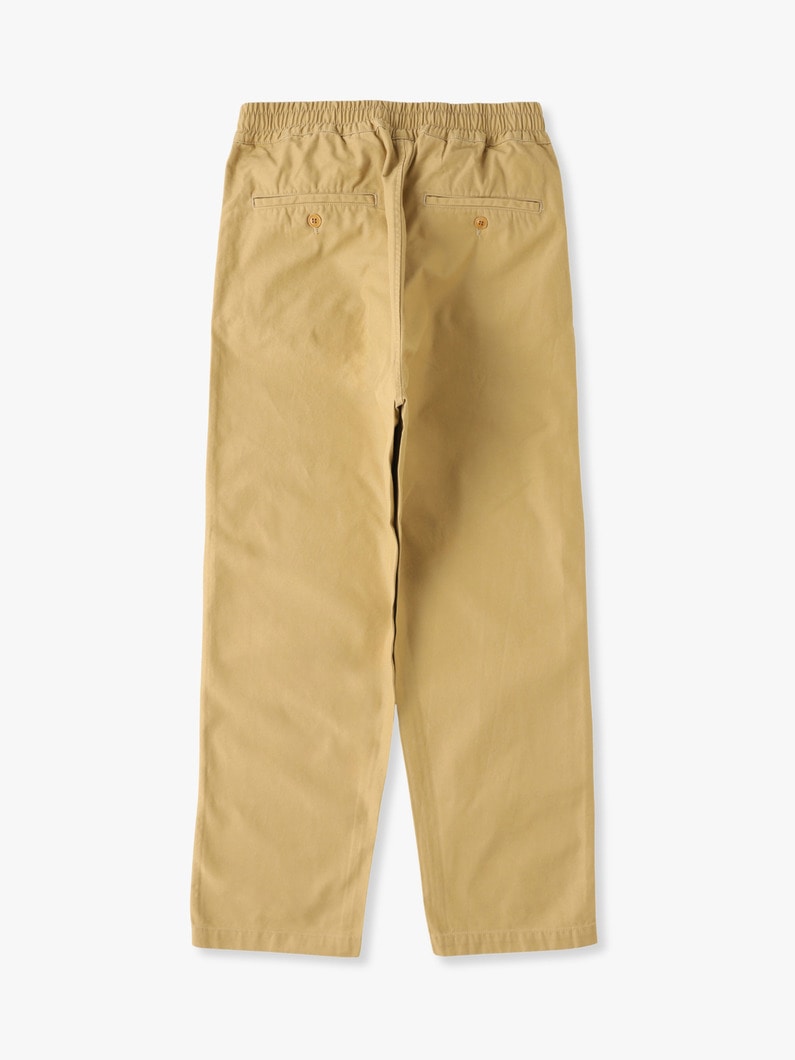 Organic Cotton Compact Cloth Chino Pants 詳細画像 beige 1