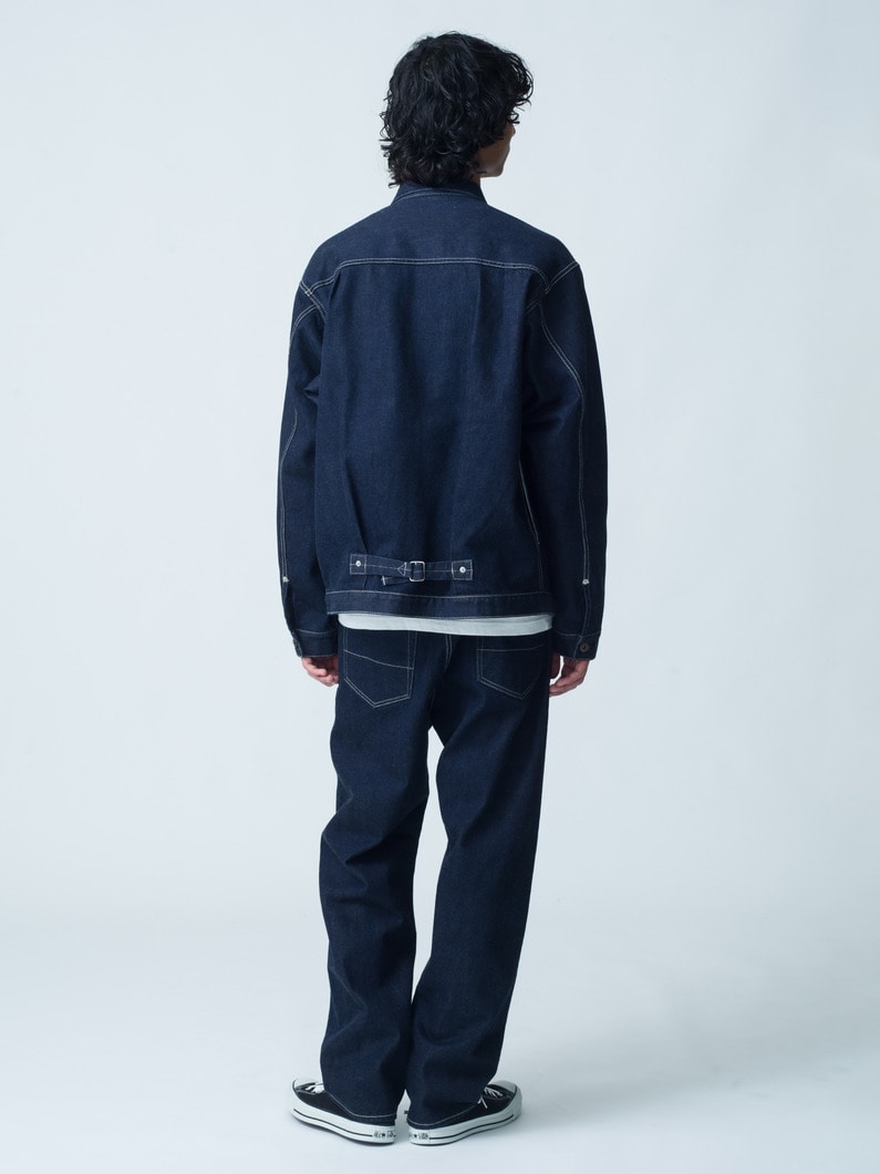 Straight Fit Organic Cotton Denim Pants 詳細画像 indigo 3