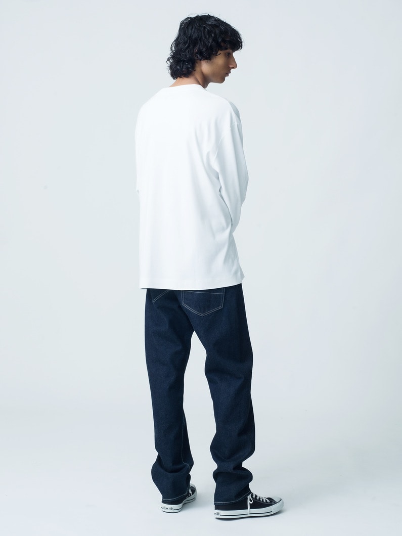 Tapered Fit Organic Cotton Denim Pants 詳細画像 indigo 3